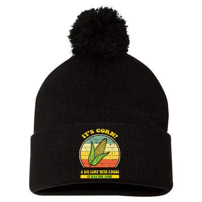 it's corn funny trendy design It’s Corn It Has The Juice tee Pom Pom 12in Knit Beanie