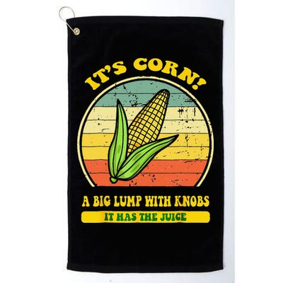 it's corn funny trendy design It’s Corn It Has The Juice tee Golf Towel