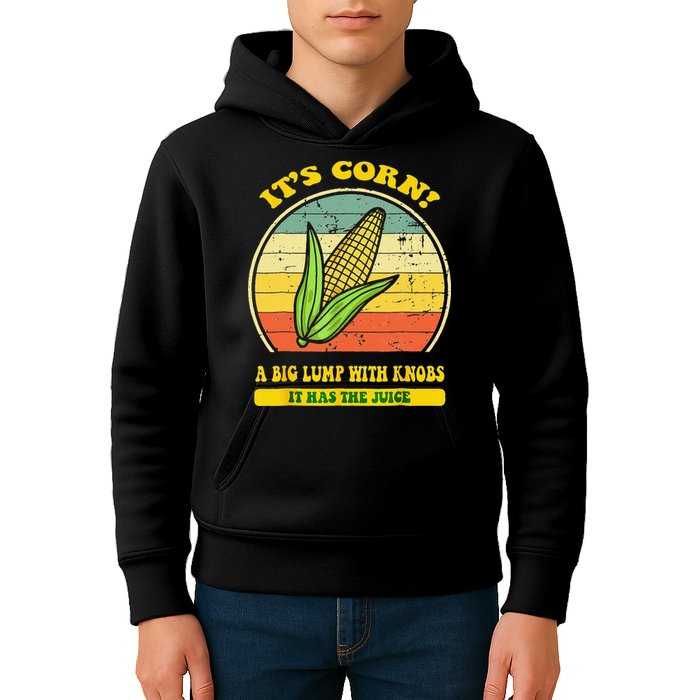 it's corn funny trendy design It’s Corn It Has The Juice tee Kids Hoodie