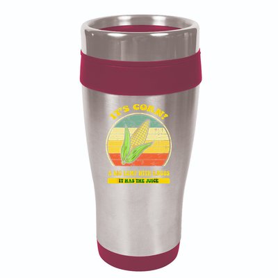 it's corn funny trendy design It’s Corn It Has The Juice tee 16oz Travel Tumbler