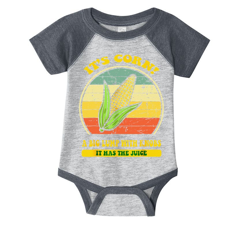 it's corn funny trendy design It’s Corn It Has The Juice tee Infant Baby Jersey Bodysuit