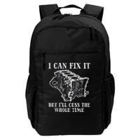 I Can Fix It Engine Funny Car Auto Mechanic Garage Daily Commute Backpack