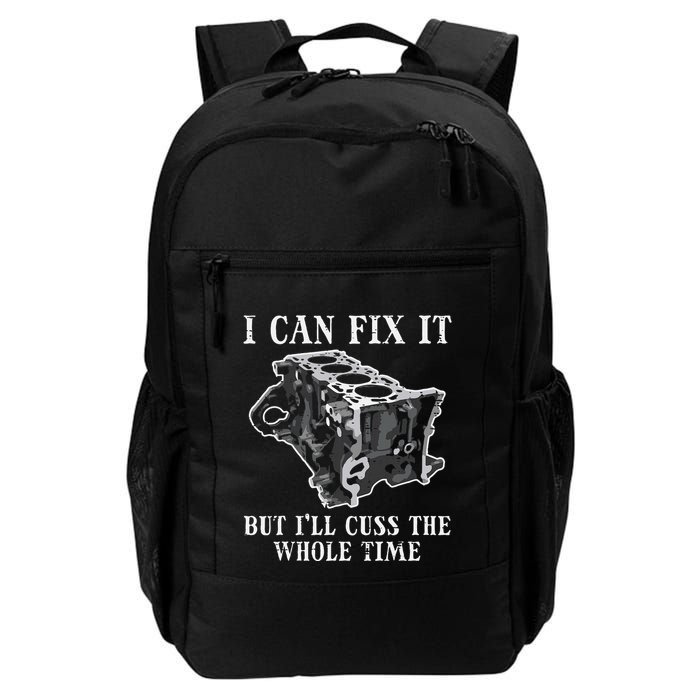 I Can Fix It Engine Funny Car Auto Mechanic Garage Daily Commute Backpack