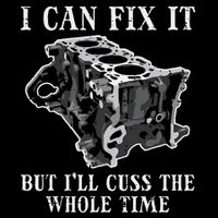 I Can Fix It Engine Funny Car Auto Mechanic Garage Flat Bill Trucker Hat