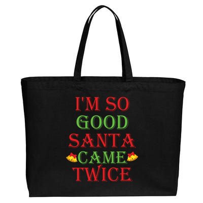 Inappropriate Christmas Funny Xmas Party Gift Cotton Canvas Jumbo Tote