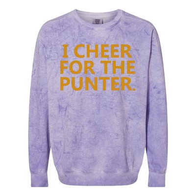 I Cheer For The Punter Colorblast Crewneck Sweatshirt