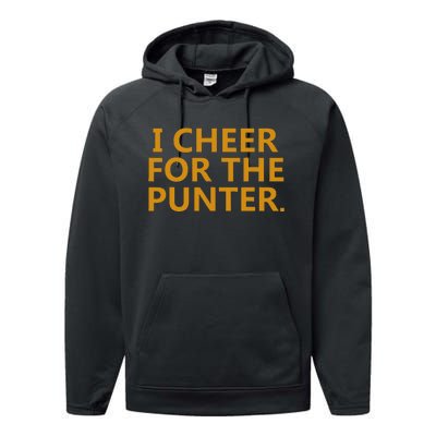 I Cheer For The Punter Performance Fleece Hoodie