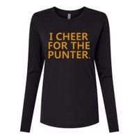 I Cheer For The Punter Womens Cotton Relaxed Long Sleeve T-Shirt