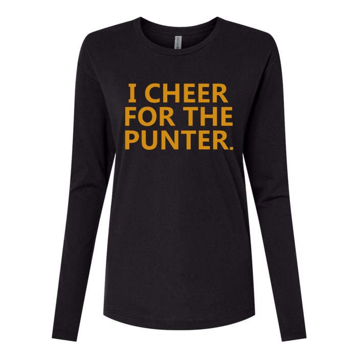 I Cheer For The Punter Womens Cotton Relaxed Long Sleeve T-Shirt