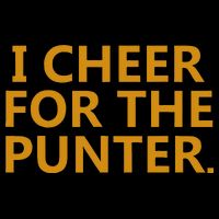 I Cheer For The Punter Drawstring Bag