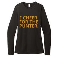 I Cheer For The Punter Womens CVC Long Sleeve Shirt