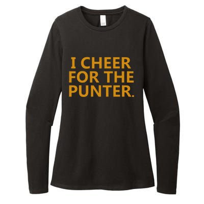 I Cheer For The Punter Womens CVC Long Sleeve Shirt