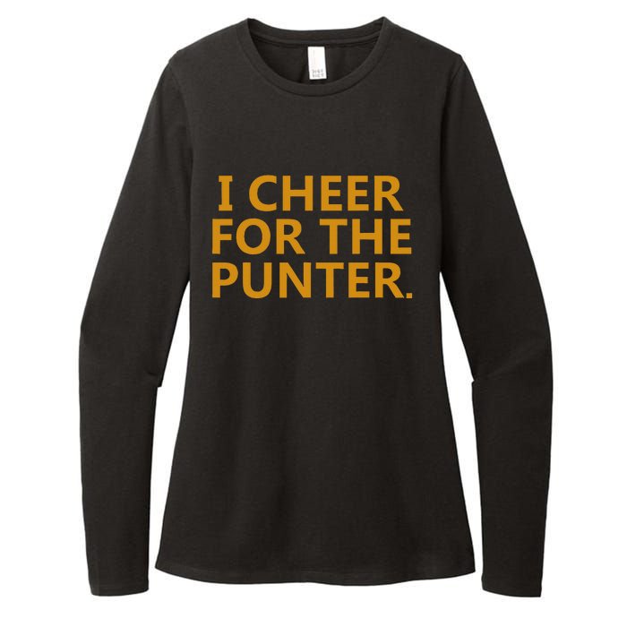 I Cheer For The Punter Womens CVC Long Sleeve Shirt