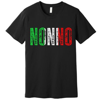 Italian Culture Family Italy Born Nonno Premium T-Shirt
