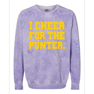 I Cheer For The Punter Colorblast Crewneck Sweatshirt