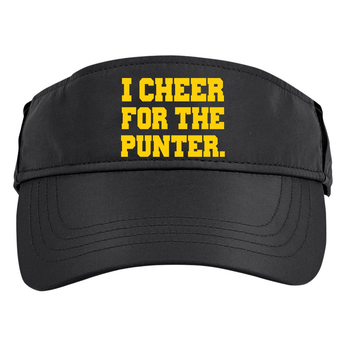 I Cheer For The Punter Adult Drive Performance Visor