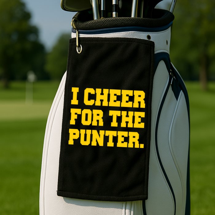 I Cheer For The Punter Golf Towel