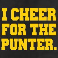 I Cheer For The Punter Golf Towel