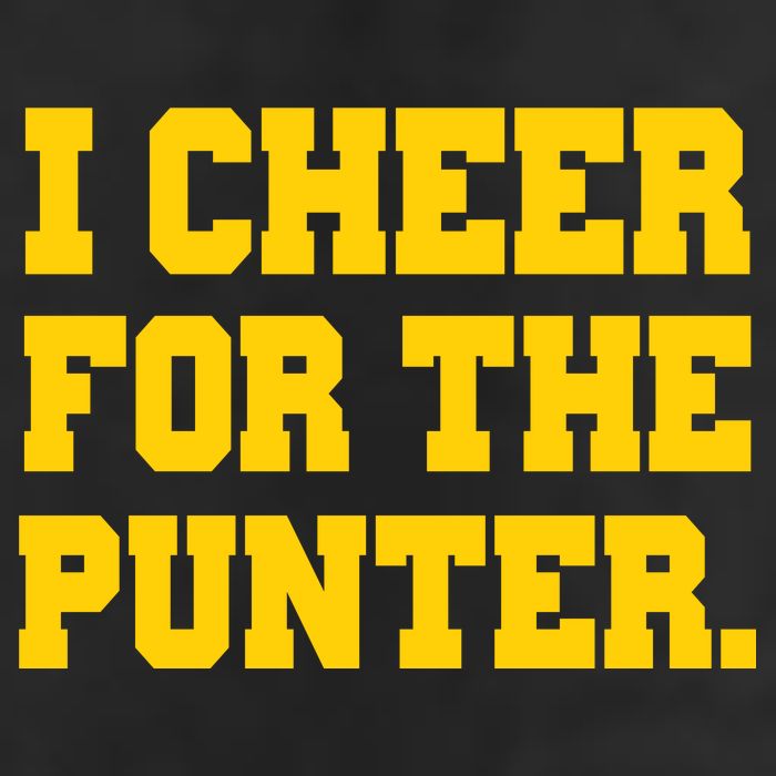 I Cheer For The Punter Golf Towel