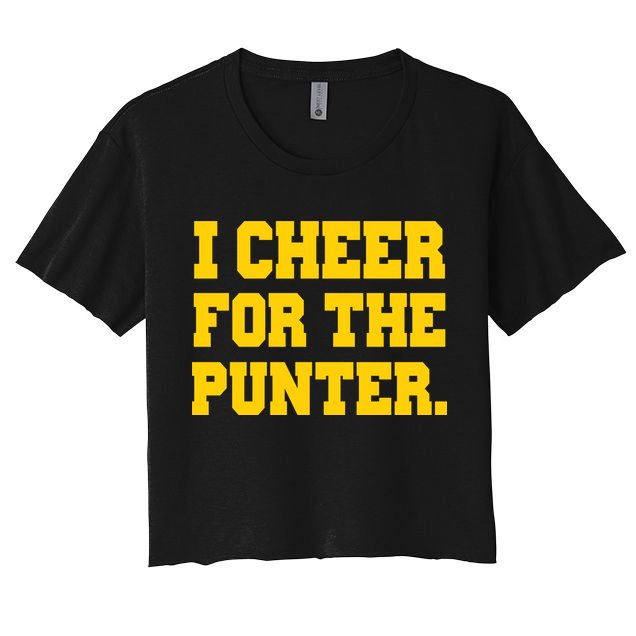 I Cheer For The Punter Crop Top