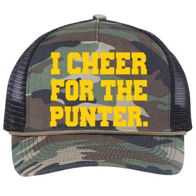 I Cheer For The Punter Retro Rope Trucker Hat Cap