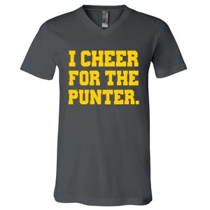 I Cheer For The Punter V-Neck T-Shirt