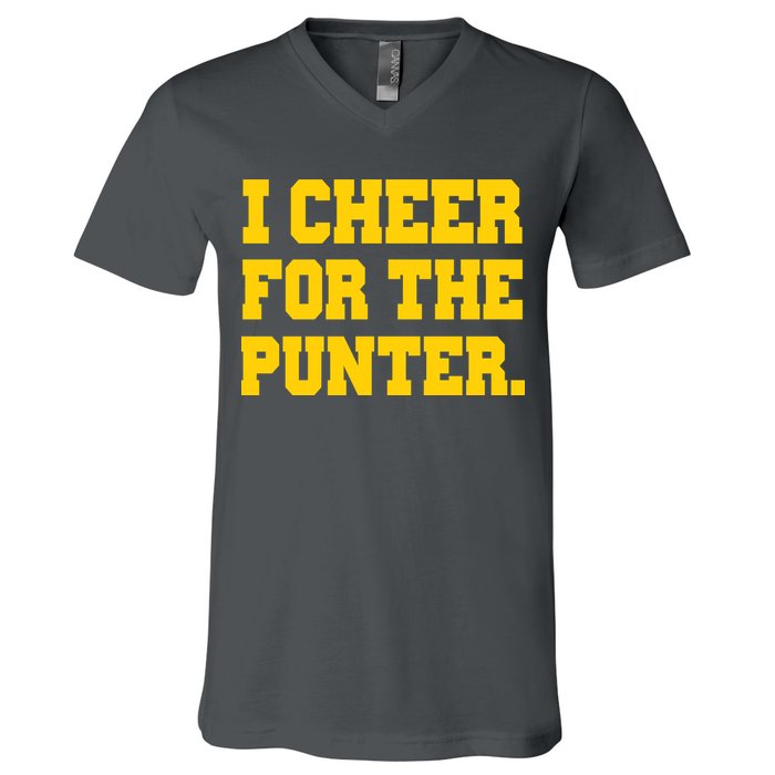 I Cheer For The Punter V-Neck T-Shirt