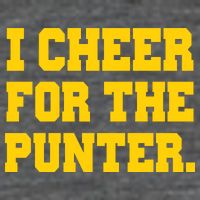 I Cheer For The Punter Flatbill Hat