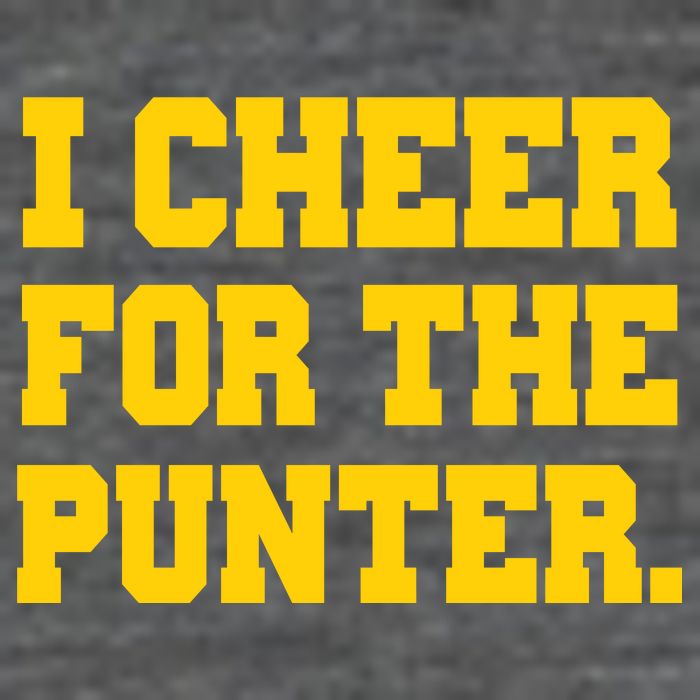 I Cheer For The Punter Flatbill Hat