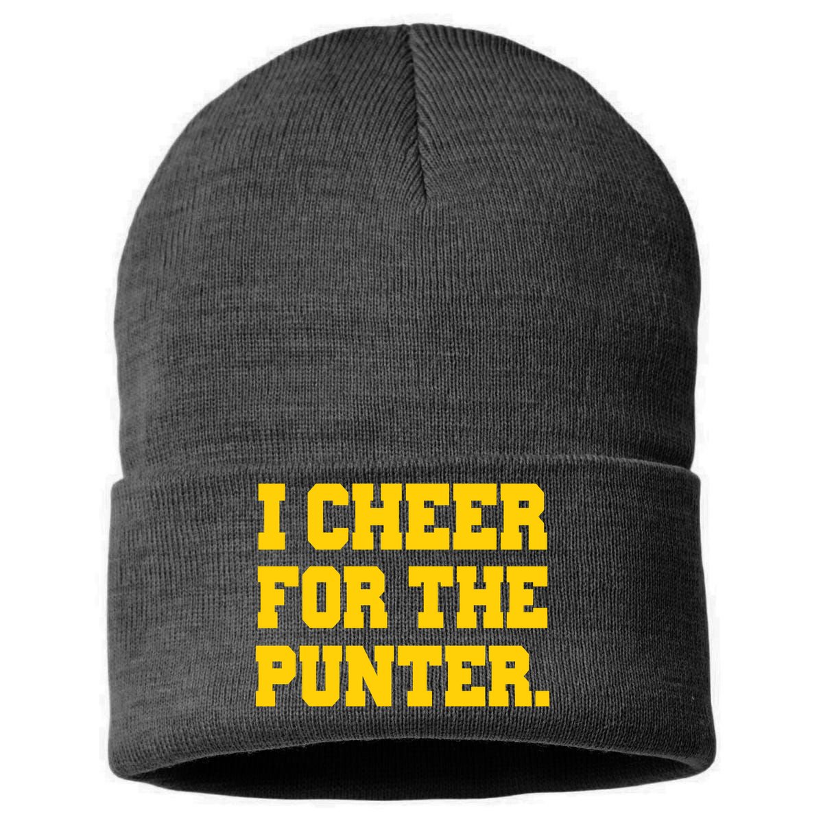 I Cheer For The Punter Sustainable Knit Beanie