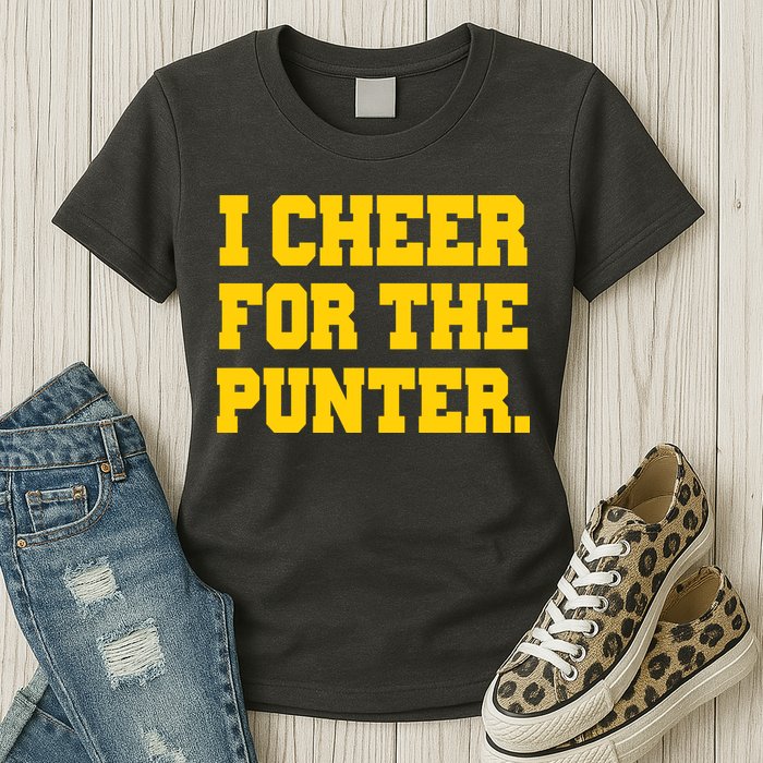 I Cheer For The Punter Womens T-Shirt