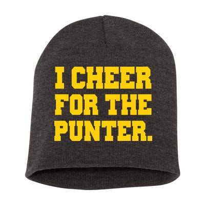 I Cheer For The Punter Short Acrylic Beanie
