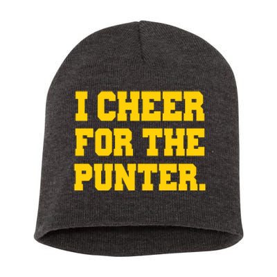 I Cheer For The Punter Short Acrylic Beanie