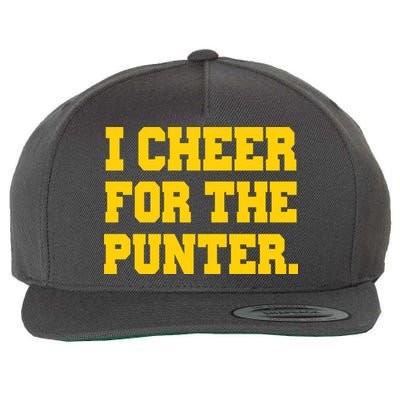 I Cheer For The Punter Wool Snapback Cap