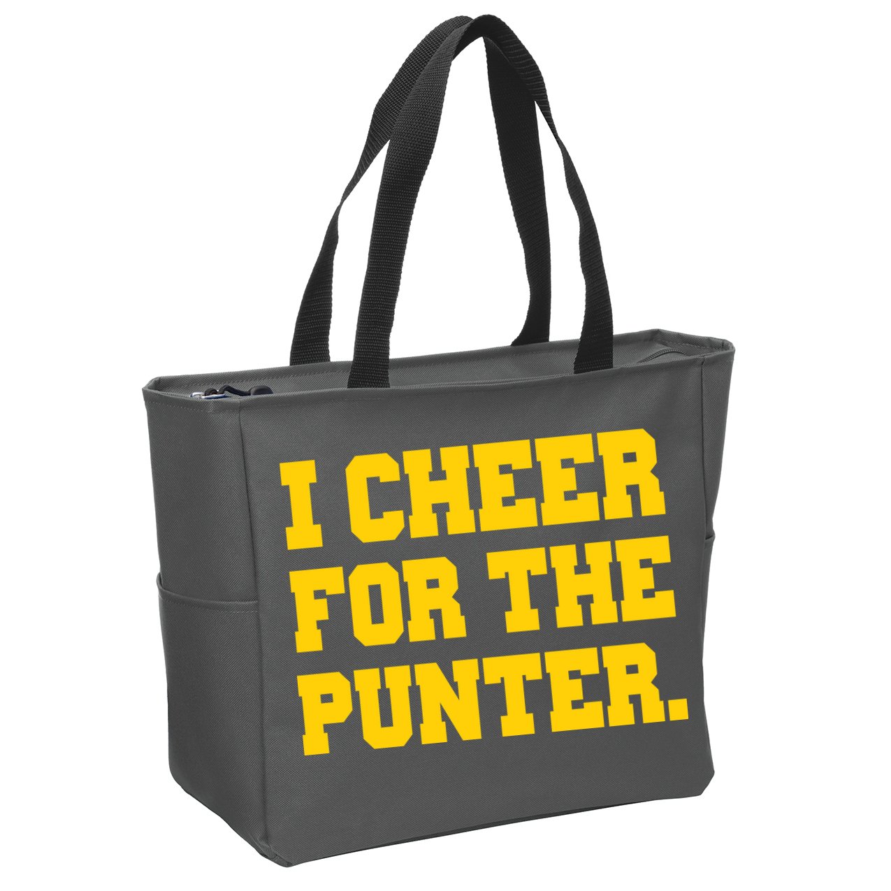 I Cheer For The Punter Zip Tote Bag