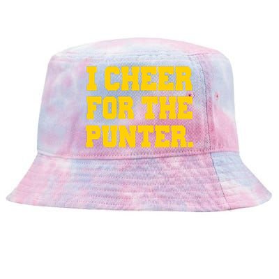 I Cheer For The Punter Tie-Dyed Bucket Hat