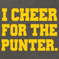 I Cheer For The Punter Cotton Canvas Backpack