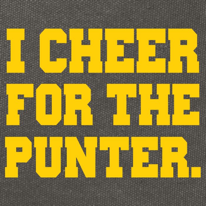 I Cheer For The Punter Cotton Canvas Backpack
