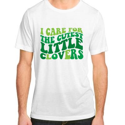 I Care For Cutest Clovers Nurse St Patricks Day Adult ChromaSoft Performance T-Shirt