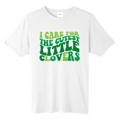 I Care For Cutest Clovers Nurse St Patricks Day Tall Fusion ChromaSoft Performance T-Shirt