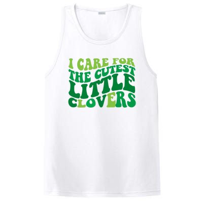 I Care For Cutest Clovers Nurse St Patricks Day PosiCharge Competitor Tank