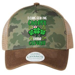 I Care For Cutest Clovers Nurse St Patricks Day Legacy Tie Dye Trucker Hat