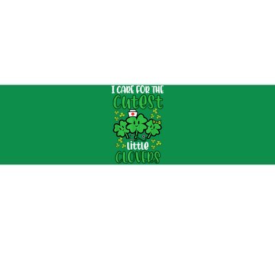 I Care For Cutest Clovers Nurse St Patricks Day Bumper Sticker