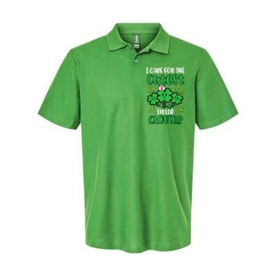 I Care For Cutest Clovers Nurse St Patricks Day Softstyle Adult Sport Polo