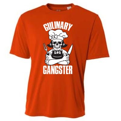 I Cook Funny Culinary Gangster Chef Who Loves Cooking Gift Cooling Performance Crew T-Shirt