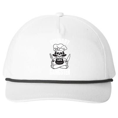 I Cook Funny Culinary Gangster Chef Who Loves Cooking Gift Snapback Five-Panel Rope Hat