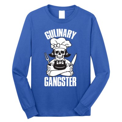 I Cook Funny Culinary Gangster Chef Who Loves Cooking Gift Long Sleeve Shirt