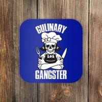 I Cook Funny Culinary Gangster Chef Who Loves Cooking Gift Coaster