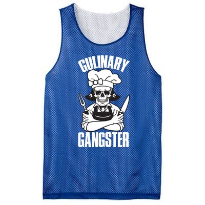 I Cook Funny Culinary Gangster Chef Who Loves Cooking Gift Mesh Reversible Basketball Jersey Tank