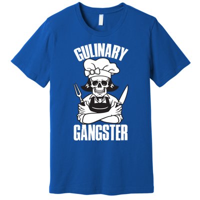 I Cook Funny Culinary Gangster Chef Who Loves Cooking Gift Premium T-Shirt